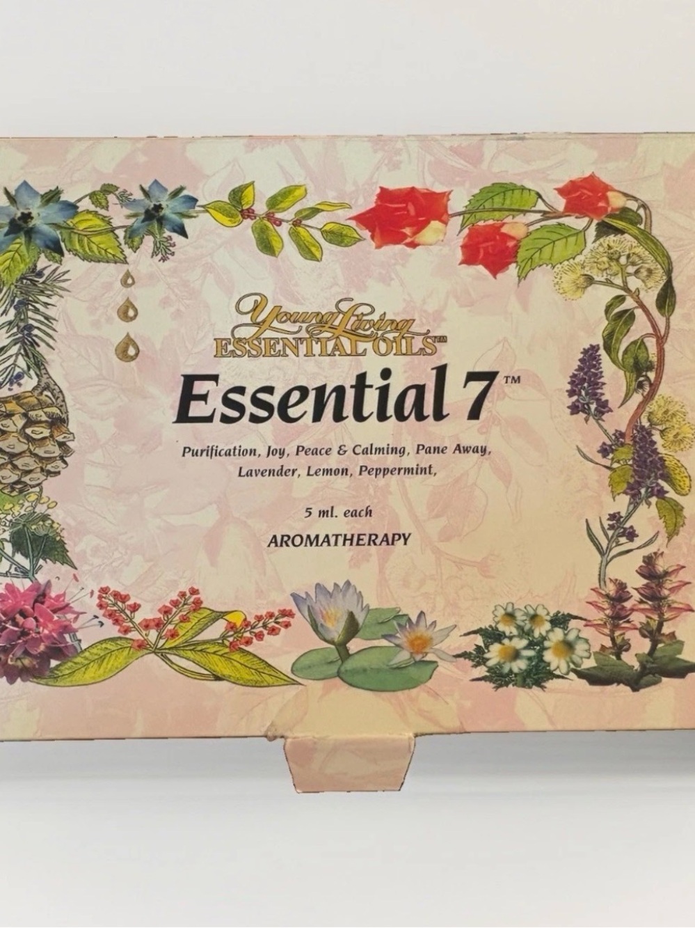 Vintage Young Living Essential 7 Aromatherapy Oil Set